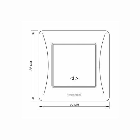 1-poliger Schalter 10A Aufputz Weiß BINERA VIDEX