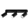LED Spot Deckenleuchte 3x GU10 IP44 ADERO Schwarz Lumiled