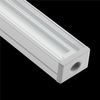 Anodisiertes Aluminium LED-Profil KM33 mit Klarglasabdeckung und Endkappen, 1m Silber LUMILED