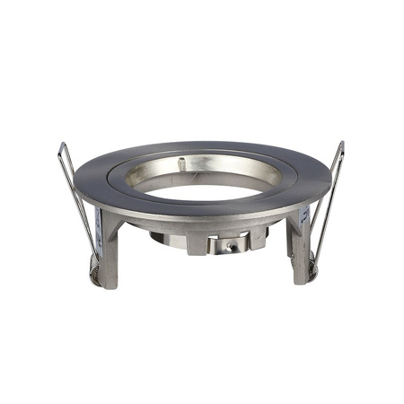 Deckenleuchte Unterputzmontage GU10 rund satiniertes Nickel VT-774 V-TAC