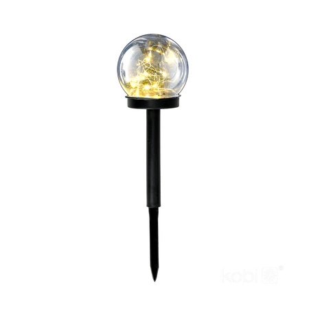 Solar Garten Pole Outdoor Stehend LED 3000K Warm IP44 Weiß Glam Kobi