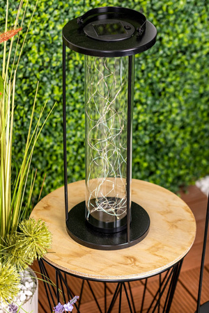 LED-Solarlampe für den Außenbereich Garten stehend Hängelaterne 3000K IP44 46cm Dämmerungssensor