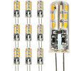 10x LED Kapseln G4, LED-Lampe 2W = 20W 200lm 270° 3000K warm LUMILED