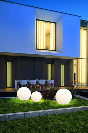 Außengartenlampe CUMULUS L 6978 E27 IP44 60 cm Kugelweiß Modern Nowodvorski