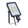 LED-Flutlicht 50W 6000lm 3000K/4000K/6500K IP65 mit Bewegungssensor Schwarz PHILIPS LEDINAIRE