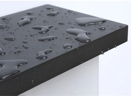 Gartenlampe LED-Wandleuchte 12W architektonische Leuchte rechteckig Lagos Schwarz mit Bewegungssensor