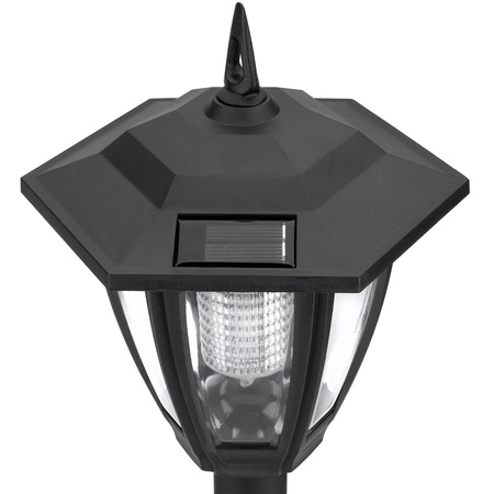 Solarlampe für Außen – Stehleuchte Garten Pfosten 70 cm