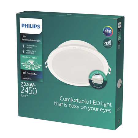 LED-Paneel Einbauleuchte MESON 23.5W 3000K 21.5cm Rundes Downlight PHILIPS