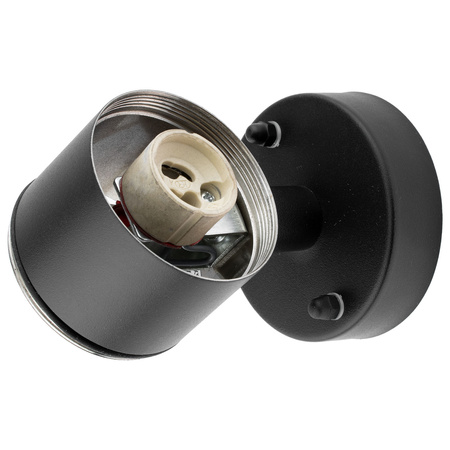 Wandleuchte Außen GU10, Garten-Wandleuchte IP44 nach oben und unten Schwarz ZINNA LUMILED