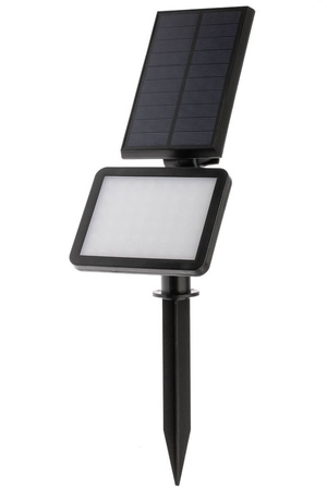 Solar LED-Flutlicht WIRED Reflektor 3W 5500-6000K Kalt IP54 Schwarz Masterled Sensor