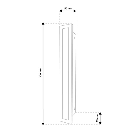 LED-Wandanbauleuchte OLIO 9W 4000K 30cm IP65 LUMILED