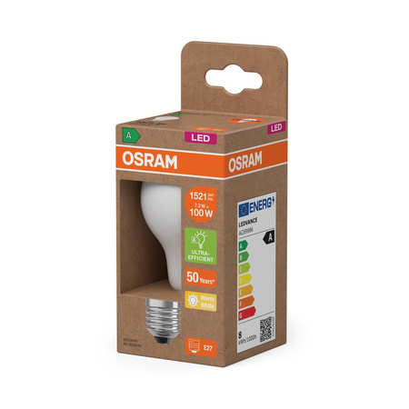 LED-Glühbirne A60 E27 7.2W = 100W 1521lm 2700K Warm 300° Filament CLASSIC ENERGY EFFICIENCY Osram