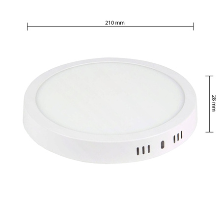 LED-Paneel Deckenleuchte 18W 1440lm K Anbauleuchte Rund weiß Proma Masterled