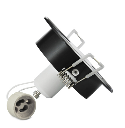 Bewegliche Deckeneinbauleuchte SUN OLAL GOLDLUX (Polux) schwarzes Aluminium GU10