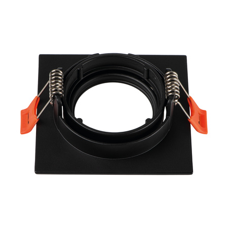 Ring Flush Mounted Ceiling Adjustable GU5.3 GU10 Square Black Dalla Kanlux Spot Luminaire