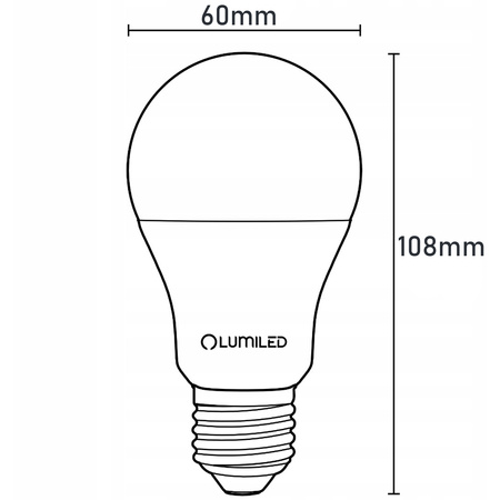 LED Lampen E27, Glühbirne A60 8W = 60W 806lm 260° 6500K kalt LUMILED