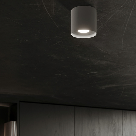 SOLLUX Anbauleuchte MIKA Spot Tuba GU10 Grau Minimalistisch SOLLUX