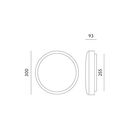 LED-Badezimmerdecke Aufputz 24W 2400lm 4000K Neutral 120° mit Bewegungs- und Dämmerungssensor Weiß IP66 IK10 Defender Kobi