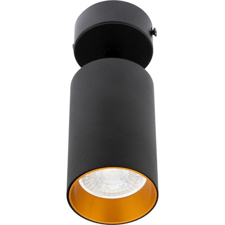 ERIS SPOT Deckenleuchte Reflektor GU10-Halogenlampe Schwarz und Gold