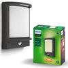 Gartenleuchte LED Wandleuchte SAMONDRA IR myGarden 12W 2700K IP44 mit Bewegungssensor Anthrazit PHILIPS