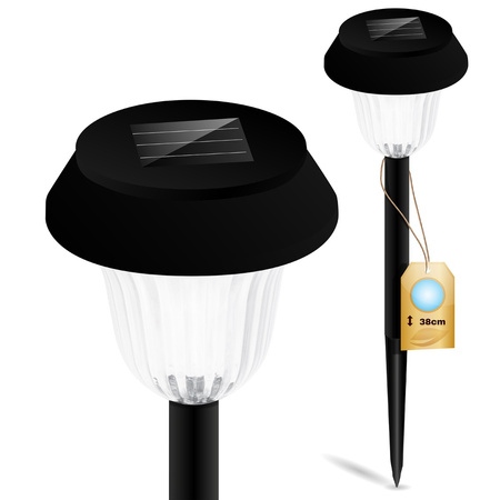 LED Solar Gartenlampe Drive 5500-6000K IP44 38cm Dämmerungssensor