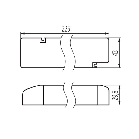 Elektronisches Konstantspannungsnetzteil LC 24V 60W KANLUX