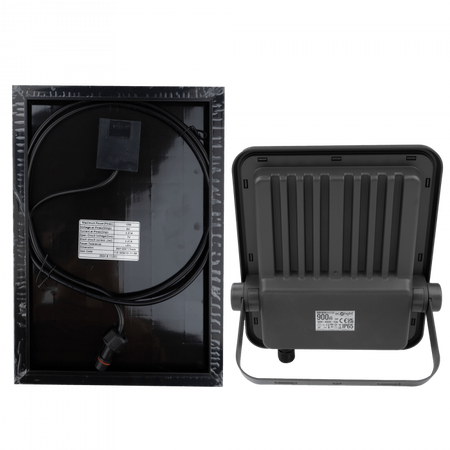 LED-Flutlicht Solar 100W 900lm 4000lm Neutral IP65 mit Dämmerungssensor + Ecolight Fernbedienung