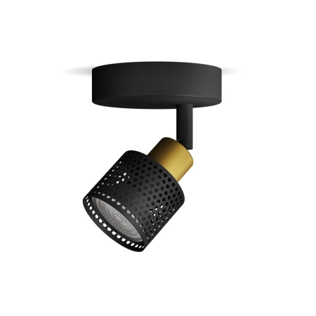 Wandleuchte für Deckenmontage GU10 LED Schwarz-Kupfer Niall Philips