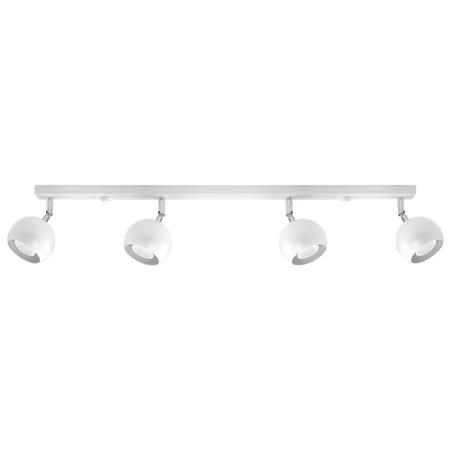 Anbauleuchte OCULARE 4L 4xGU10 Reflektor Halogen Beweglich Minimalistisch Weiß SOLLUX
