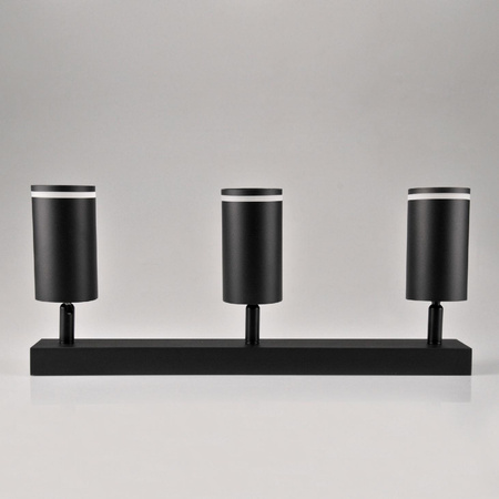 LED PARIS 3 x GU10 Schwarz GOLDLUX (Polux) LED-Decken-/Wandleuchte