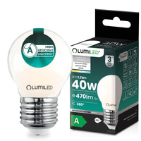LED-Lampe E27 Kugel P45 2,2W 470lm = 40W 4000K neutralweiß 360° Filament Energieklasse A LUMILED