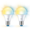 LED Lampen 2x E27 A60 8W = 60W 2700-6500K SMART WiFi WiZ