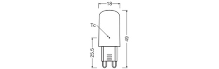 LED-Kapsel-Glühbirne G9 4,2W = 37W 430lm 2700K Warm 300° LED PIN Osram