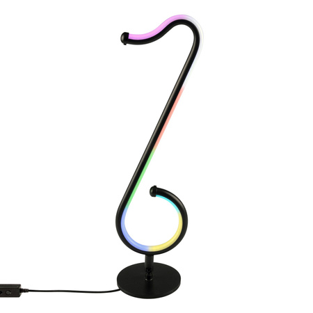 LED Dekorative Tischlampe 15W Schwarz Dimmbar Hinweis Sanico Goldlux