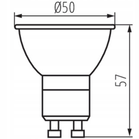 GU10 LED Leuchtmittel 7W 490lm 2700K Warm Dimmbar 110° IQ - LEDDIM KANLUX