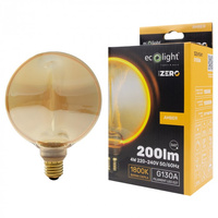 LED-Lampe Glühbirne G130 E27 4W 200lm 1800K Warm FILAMENT Dekorativ ZERO Ecolight