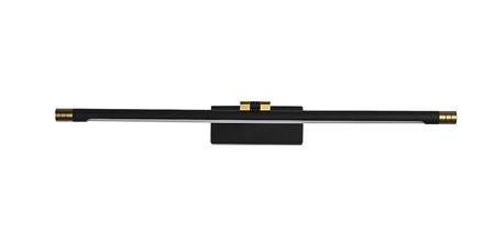 Wandleuchte LED Wandleuchte über Spiegel 9W 990lm 4000K 160° Schwarz Gold 46cm Gemino Masterled