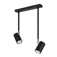 NORANO 2xGU10 Reflektor-Halogen-Leuchte Beweglich Schwarz SOLLUX