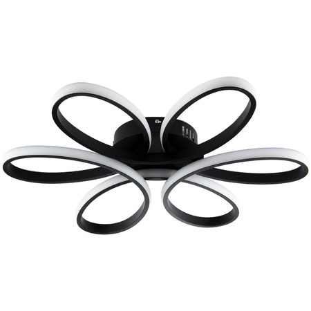 GALAXIS VIRGO 72W LED-Kronleuchter Deckenleuchte schwarz + Fernbedienung