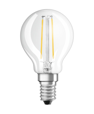 E14 P45 LED Lampe 2,5 W = 25 W, 250 lm, 4000 K, neutral, 300° OSRAM STAR-Filament