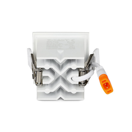 LED-Einbaustrahler 4W 2700K Fixed SMD SAMSUNG CHIP Square VT-2-04 V-TAC