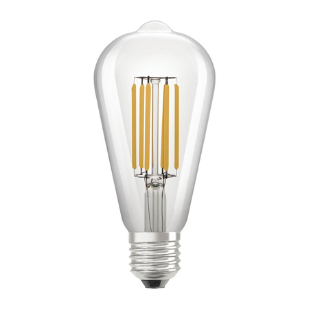 LED Lampe E27 ST64 4W = 60W 840lm 3000K Warm 320° Glühfaden LEDVANCE Ultra Efficient