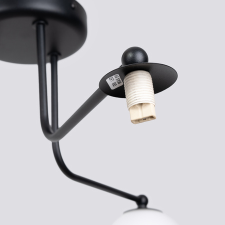 Kronleuchter Decke Pendelleuchte 3x G9 Schwarz Weiß Astral French Sky SL.1662 Sollux