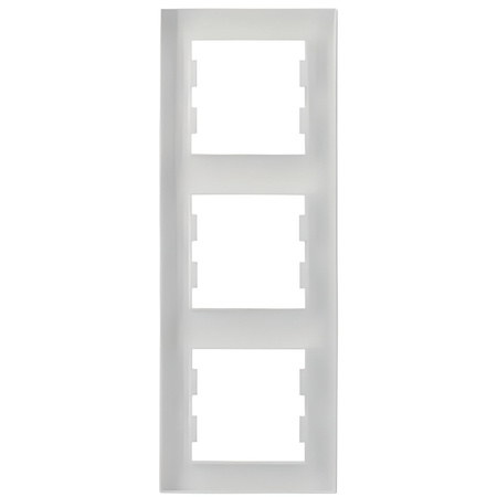 Dreifachrahmen für Lichtschalter und Steckdosen weiß