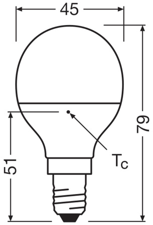 LED Lampen P45 E14 4.9W = 40W 470lm 6500K Kaltweiß LEDVANCE