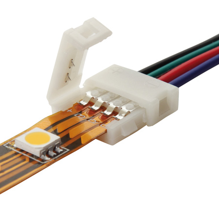 Stecker für RGB-LED-Leiste 1-seitig mit 4PIN-Kabel KANLUX