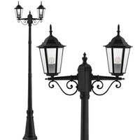 Garten-Stehlampe LED-Mast 238cm E27 dekorative Laterne für den Außenbereich