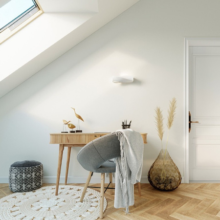 SOLLUX Wandleuchte Wandleuchte SIGMA MINI E27 Keramik oben/unten Modern Weiß