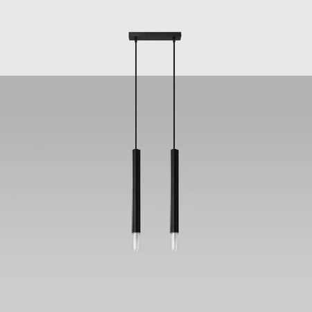 LED-Deckenpendelleuchte WEZYR 2xG9 Schwarz SOLLUX