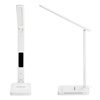 LED-Schreibtischlampe mit Display Ladegerät Wecker CCT DIM Weiß Kobi